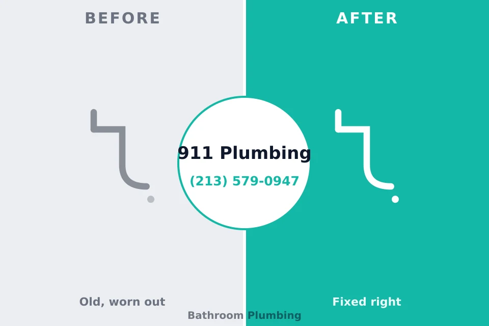 Before and after: plumbing company Catoosa, OK